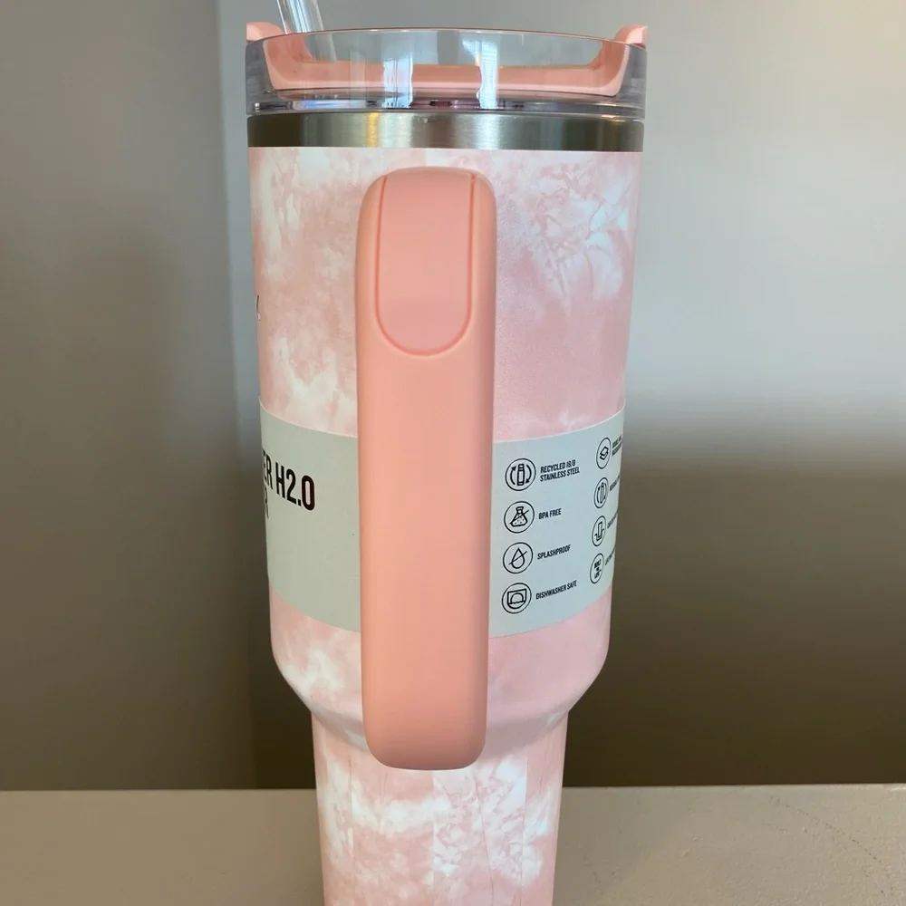 Stanley 40oz Peach Tie-Dye Quencher Tumbler NWT - Picture 2 of 4